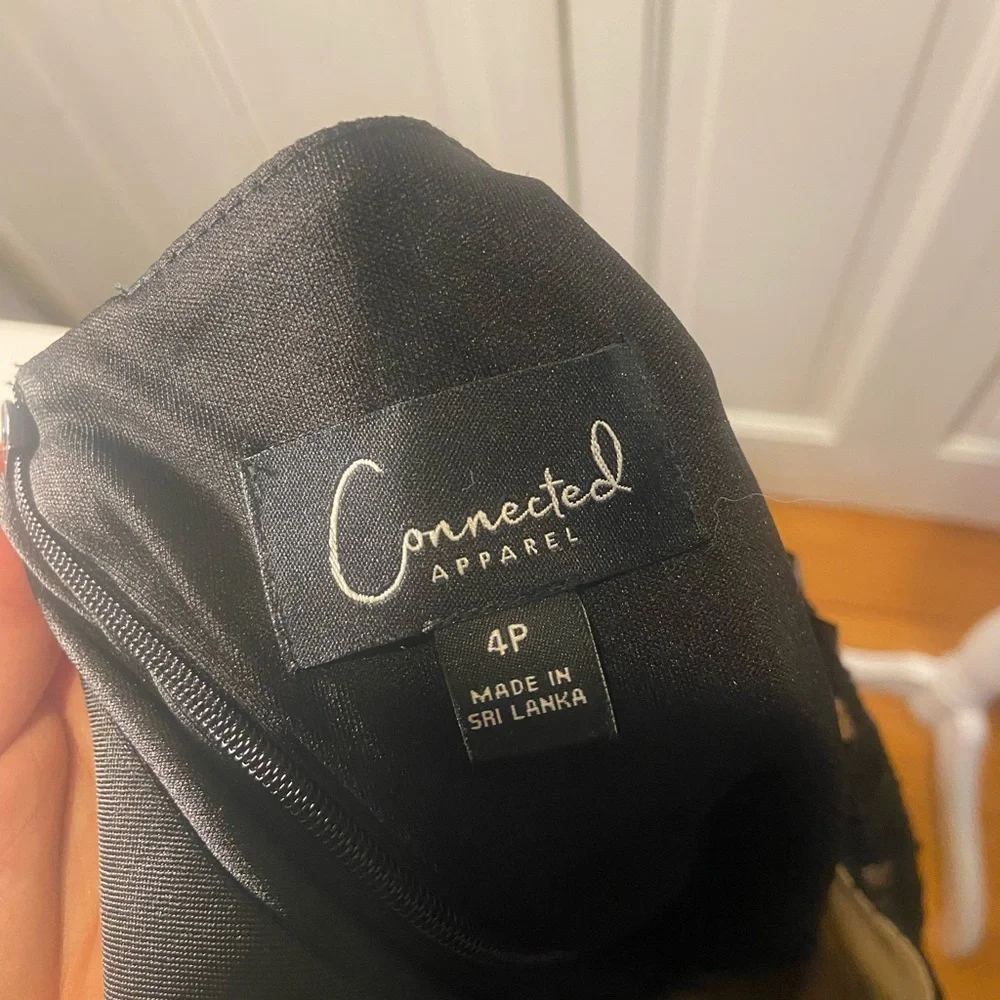 Connected Apparel Black and Cream Lace Dress Y2K - Picture 5 of 12